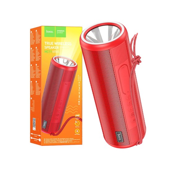 Hoco Sports BT Speaker HC11 Bora with Flashlight 1200mAh Red Hoco Sports BT Speaker HC11 Bora with Flashlight 1200mAh Red